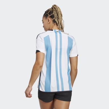 Women's adidas Lionel Messi White Argentina National Team 2021 Home Replica  Jersey