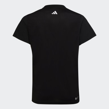 Camiseta Train Essentials AEROREADY Regular-Fit Logo Training Negro Niña Sportswear