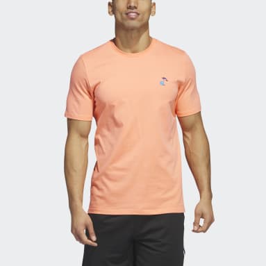 T-shirt de basketball graphique à manches courtes Lil Stripe Spring Break Orange Hommes Basketball