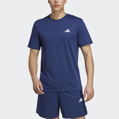 Men Gym & Training Blue Train Essentials Comfort Training Tee