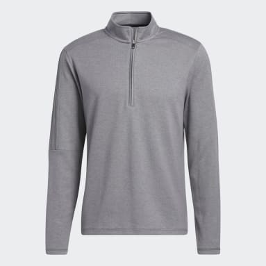 Haut 3-Stripes Quarter-Zip gris Hommes Golf