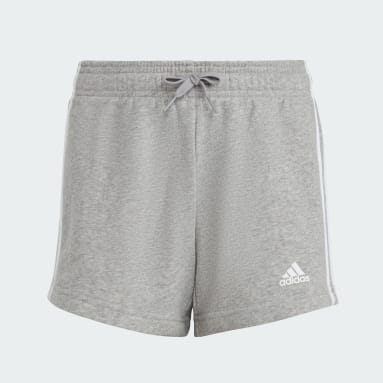 Girls Sportswear Grey Essentials 3-Stripes Shorts