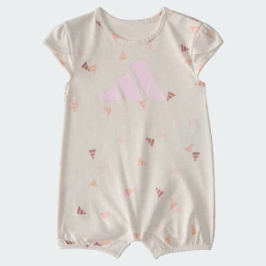 Short Sleeve Printed Heather Shortie Romper