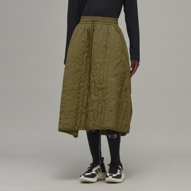 Y-3 Classic Light Down Quilted Skirt Verde Donna Y-3