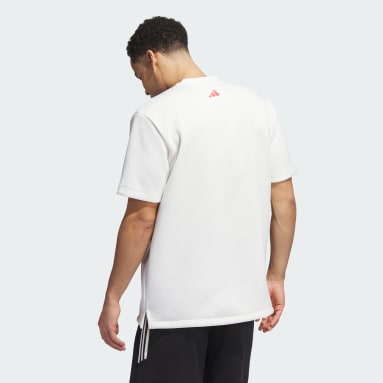ผู้ชาย บาสเกตบอล สีขาว เสื้อยืด Trae Essential