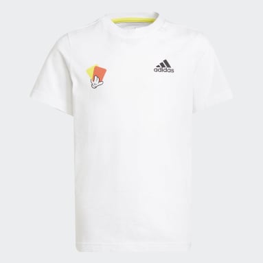 Camiseta Mascot Number Estampada Blanco Niño Fútbol