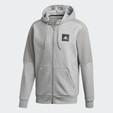 Mænd Sportswear Grå Must Haves Full-Zip Stadium hoodie