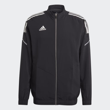 Männer Fußball Condivo 21 Primeblue Präsentationsjacke Schwarz