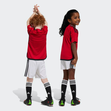 Deti Futbal červená Súprava Manchester United 23/24 Home Mini