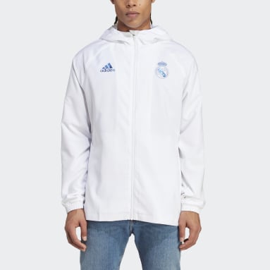 Coupe-vent graphique Real Madrid blanc Hommes Soccer