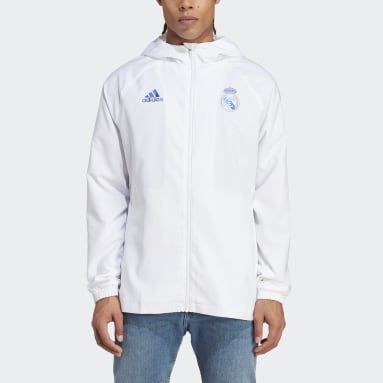 Real Madrid Footaball Jacket 3-STRIPES FULL-ZIP HOODIE Size M-L 120 Years  HD1314