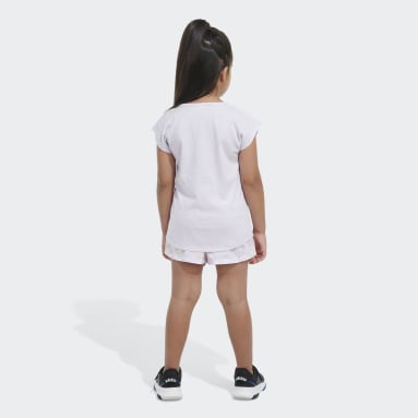 Children Sportswear Multi TEE WVN AOP SHORT SET