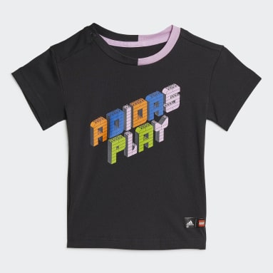 Conjunto Camiseta Calça adidas x Classic LEGO® Preto Kids Sportswear