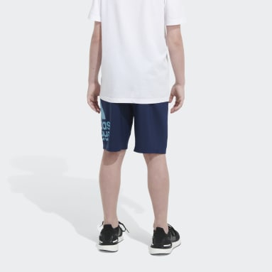 Youth 8-16 Years Lifestyle Blue Essentials Woven Badge of Sport Shorts