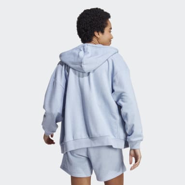 Chaqueta con capucha All SZN French Terry Oversized Azul Mujer Sportswear