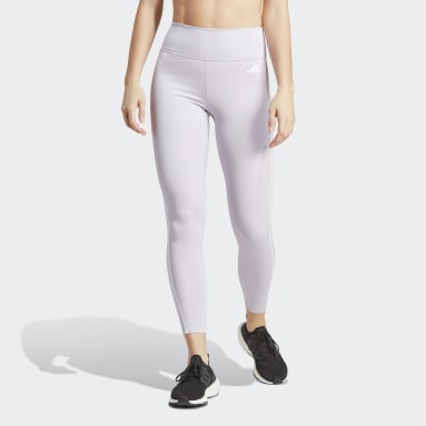 New Adidas Women's TIG Heat SML Atletic Leggings Purple L 6867-3 