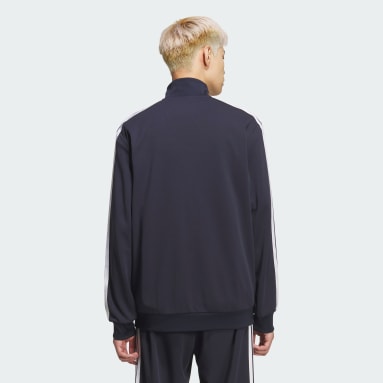 3-스트라이프 레귤러 핏 더블 니트 트랙탑