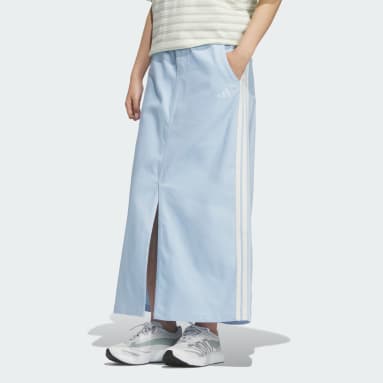 STADIUM CHROME DENIM LOOSE FIT SKIRT