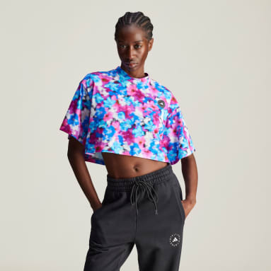 Adidas t shirt damen blumen clearance