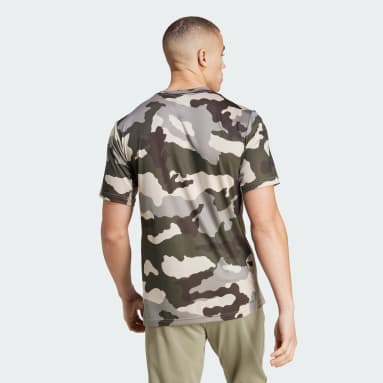 Train Essentials Camo Allover Print T-Shirt