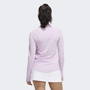 Women Golf Purple Long Sleeve Crew Tee