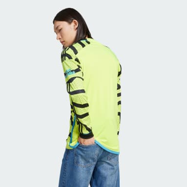 Herr Fotboll Gul Arsenal 23/24 Long Sleeve Bortatröja