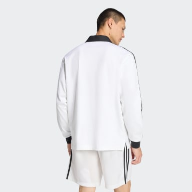 3-스트라이프 럭비 롱 슬리브 폴로