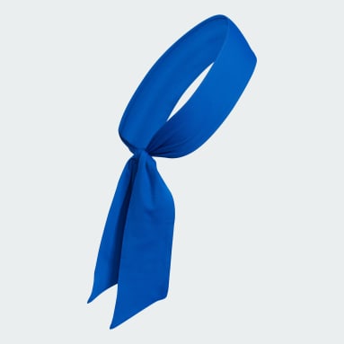 Running Blue Alphaskin Tie Headband