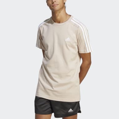 Polera Essentials 3 Tiras Tejido Jersey Café Hombre Sportswear