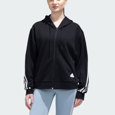 ADIDAS Women's adidas Sportswear Polar Fleece Long Reversible Full-Zip  Hooded Track Top (Plus Size)