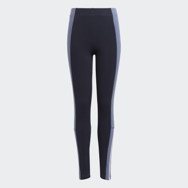 Girls Gym & Training Blue adidas Essentials Colorblock Tights