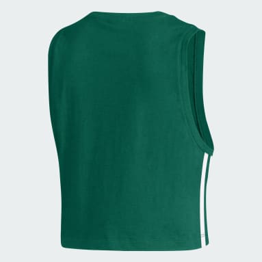 Women's Training Green Miami Crop Tank Top