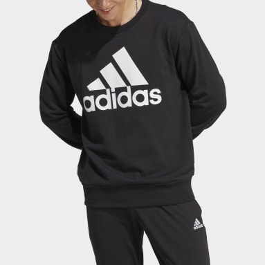 Men Sportswear Black Essentials French Terry Big Logo Sweatshirt