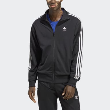 Muži Originals černá Sportovní bunda Adicolor Classics Firebird
