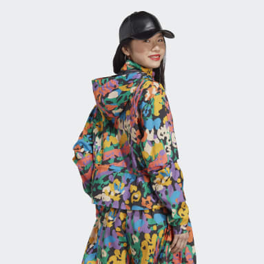 Rompevientos Estampado Negro Mujer Sportswear