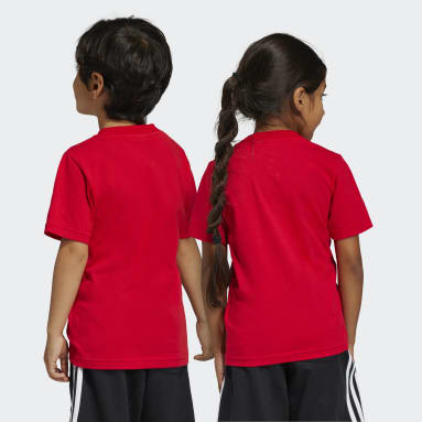 Kids Sportswear Red Essentials Logo Tee