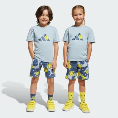 ชุดเสื้อและกางเกง Adidas X Smileyworld สำหรับหน้าร้อน