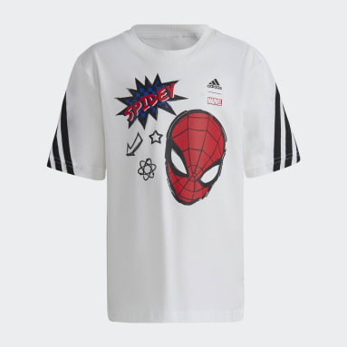 Kluci Sportswear bílá Tričko adidas x Marvel Spider-Man