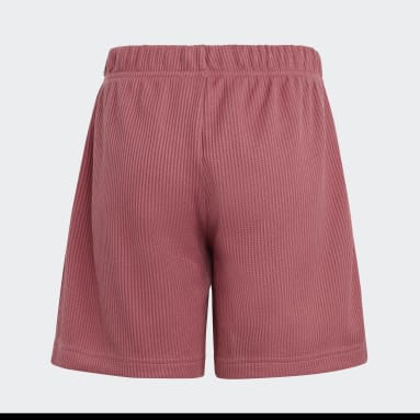 Youth 8-16 Years Sportswear Pink Lounge Waffle Knit Loose Shorts