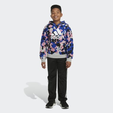 Youth Training Grey Camo Allover Print Pullover Hoodie