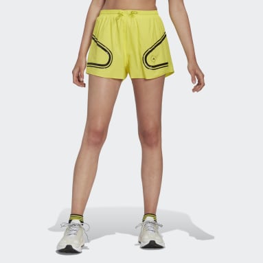 Women's adidas by Stella McCartney Yellow adidas by Stella McCartney TruePace Running Shorts