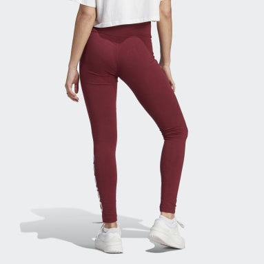 Ženy Sportswear Burgundy LEGÍNY ESSENTIALS HIGH-WAISTED LOGO