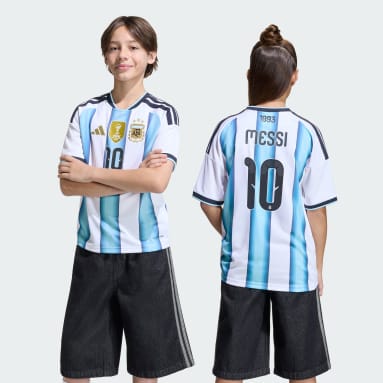 Jersey Home Argentina 26 Messi Anak
