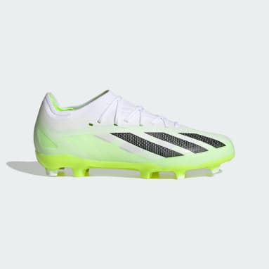 Botas de Futebol X Crazyfast.1 – Piso firme Branco Criança Futebol