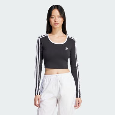 Adicolor 3-Stripes Long Sleeve Crop Tee