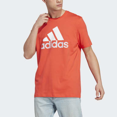 red adidas tee shirt