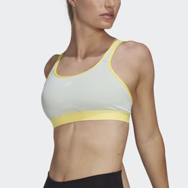 Adidas Racerback White Compression Sports Bra Small S - $27 - From Fried