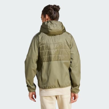 Men Sportswear Green Essentials Insulated Hooded Hybrid Jacket