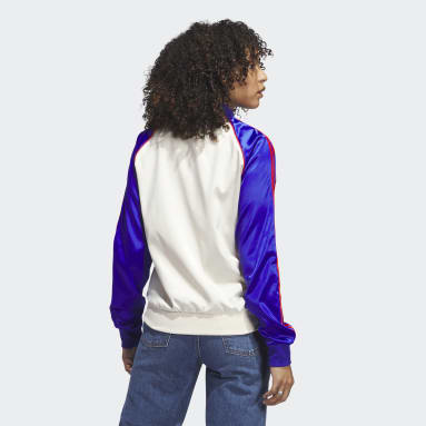 Veste de survêtement satinée SST Beige Femmes Originals