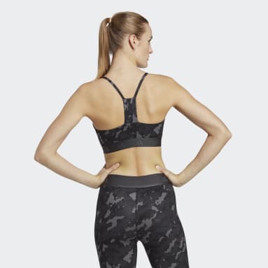 Brassière Aeroreact Training Techfit Maintien léger Gris Femmes Fitness Et Training